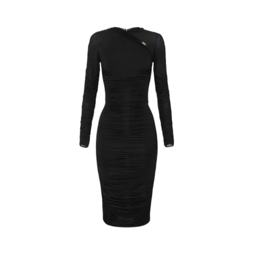 Elisabetta Franchi Draping Jersey Dress