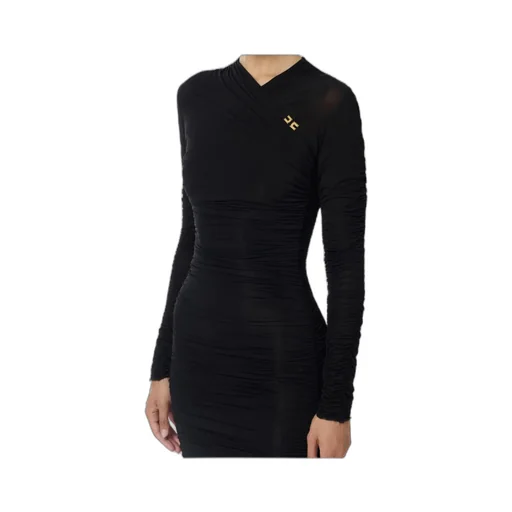 Elisabetta Franchi Draping Jersey Dress