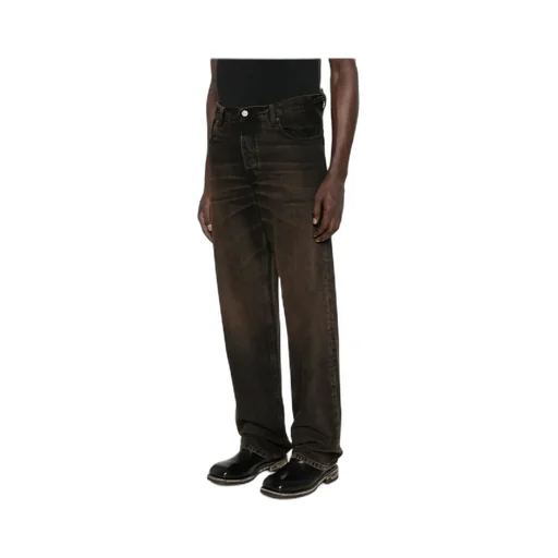 Denim Trousers With Belt Loops