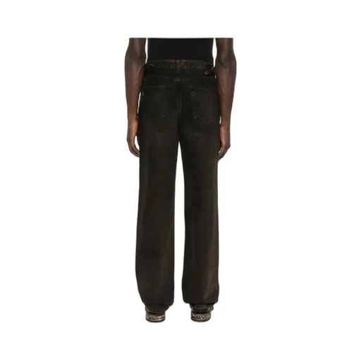 Denim Trousers With Belt Loops