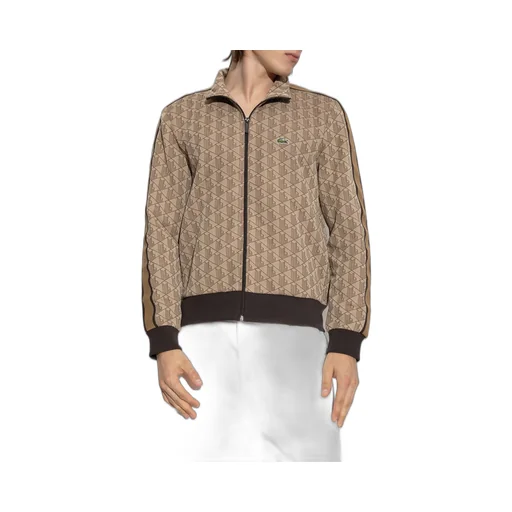 Lacoste Geometric Zip-Up Sweater