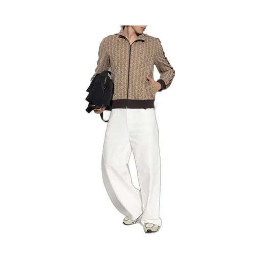 Lacoste Geometric Zip-Up Sweater