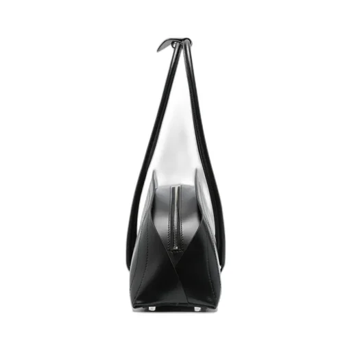 Logo Zipper Shoulder Bag