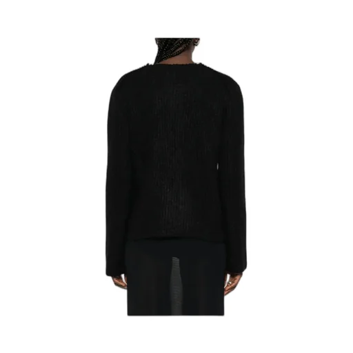 Ribbed Wool-Mohair Blend Sweater