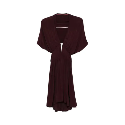 V-Neck Gathered Day Dress