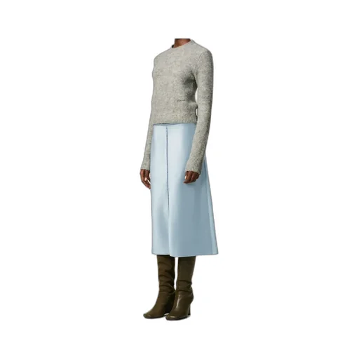 Ami Paris Raw Edge Midi Skirt