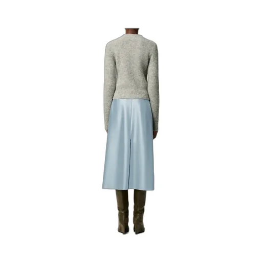 Ami Paris Raw Edge Midi Skirt