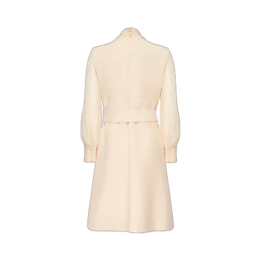 High-Neck Midi Dress