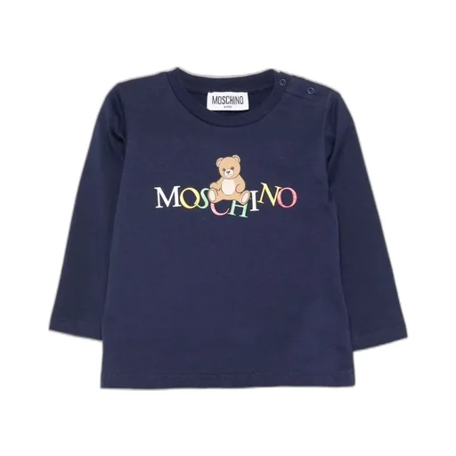 Teddy-Print Long-Sleeve Top