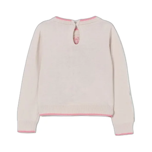 Puppy-Bow Knitted Sweater