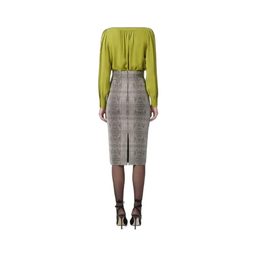 Elisabetta Franchi Slim Fit Midi Pencil Skirt