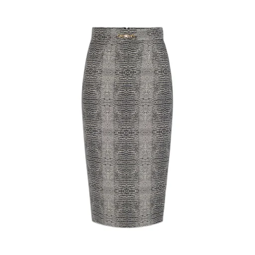 Elisabetta Franchi Slim Fit Midi Pencil Skirt