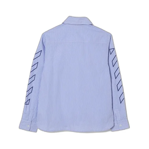 Striped Logo-Embroidered Shirt