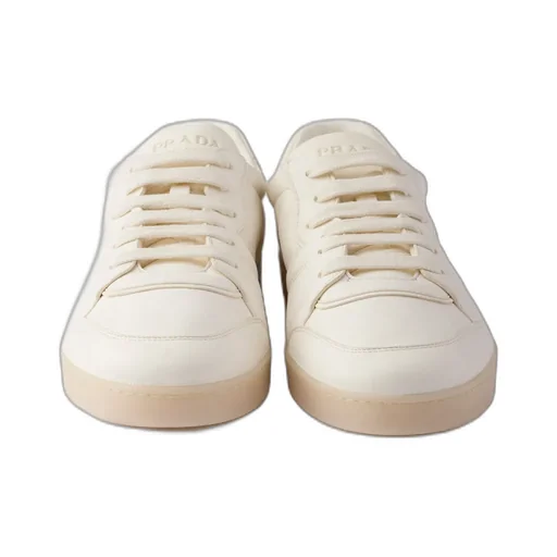 Prada Round-Toe Lace-Up Sneakers