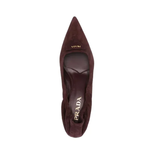 Pointed-Toe Kitten-Heel Pumps