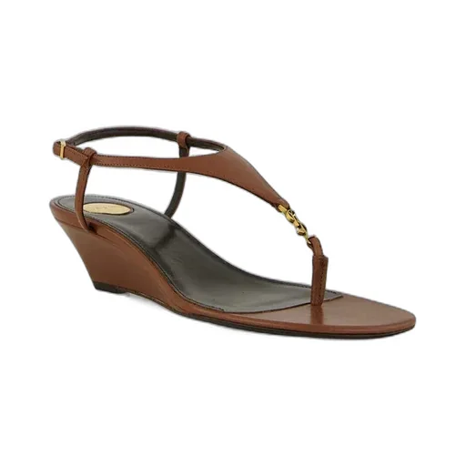 40Mm Cassandre-Plaque Leather Sandals