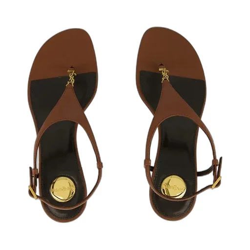 40Mm Cassandre-Plaque Leather Sandals