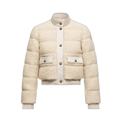 Moncler Blandy Bouclé Short Down Jacket
