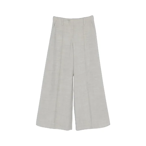 Pleated Wide-Leg Trousers