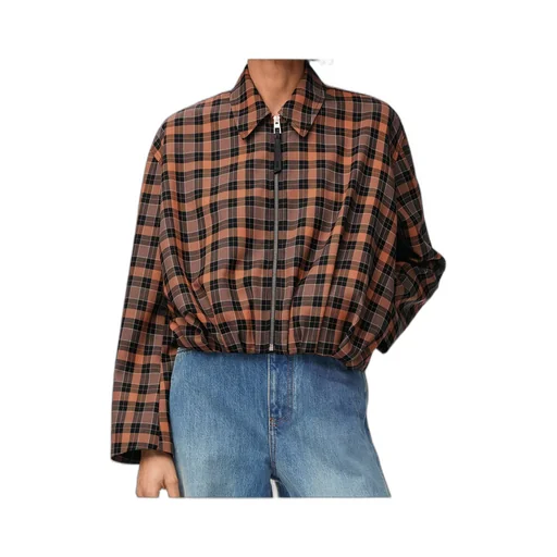 Loewe Checked Zipped Shirt Jacket