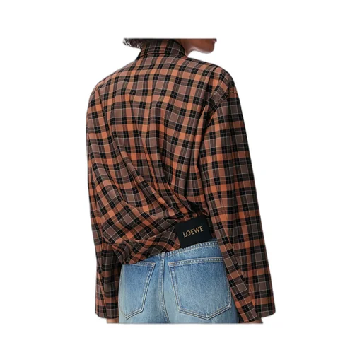 Loewe Checked Zipped Shirt Jacket