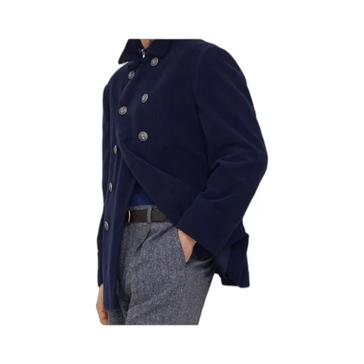 Corduroy Double-Breasted Jacket