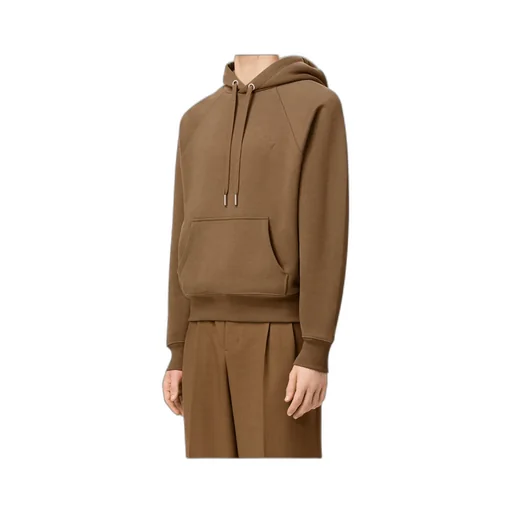 Ami Paris Logo Detailed Drawstring Hoodie