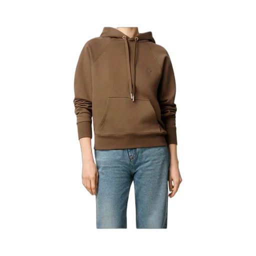Ami Paris Logo Detailed Drawstring Hoodie