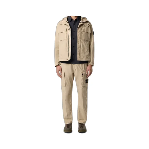 Regular-Fit Cargo Trousers With Snap And Zip Pockets