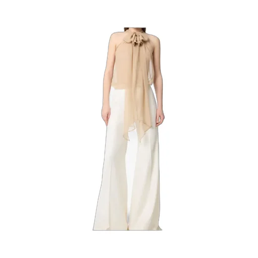 Halterneck Silk Top