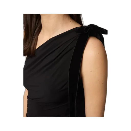 One-Shoulder Draped Mini Dress