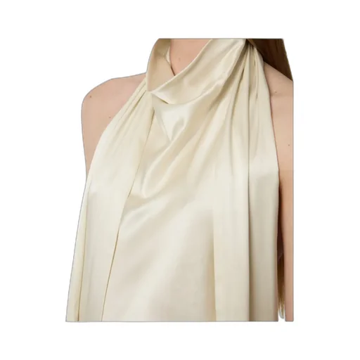 Halterneck Fringe-Detail Top