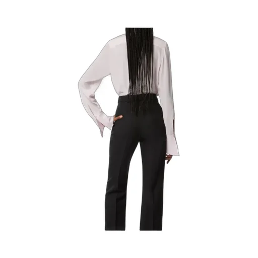 Tie-Neck Silk Shirt