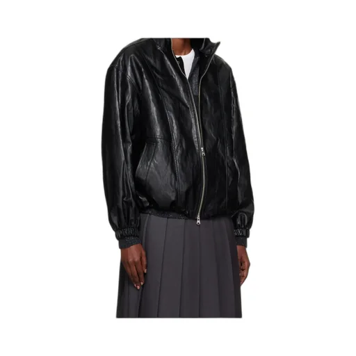 Zippered Long-Sleeved Cotton Jacket