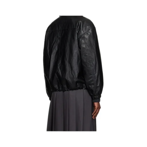 Zippered Long-Sleeved Cotton Jacket