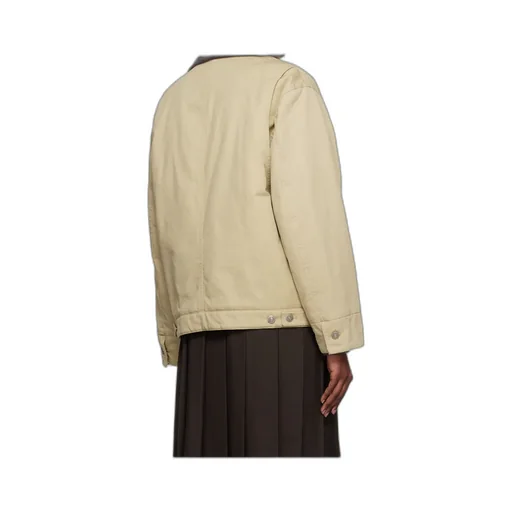 Contrast-Collar Jacket