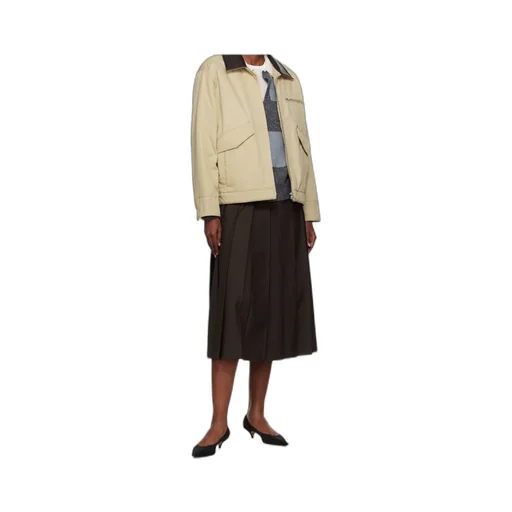 Contrast-Collar Jacket