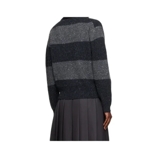 Dunst Ribbed Striped Polo Knitwear
