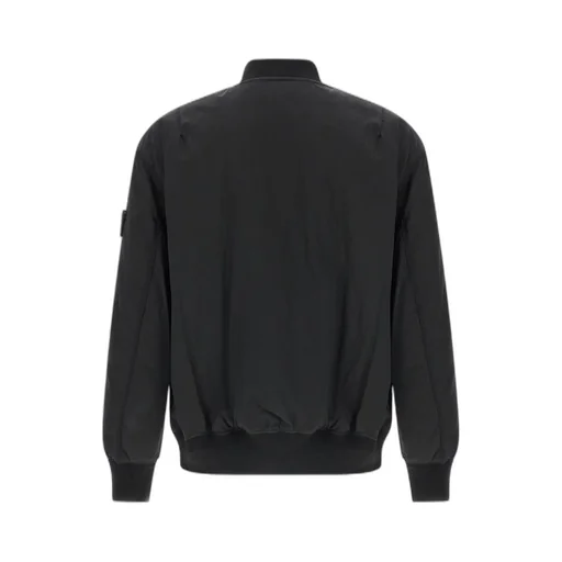 Stone Island Logo Patch Zipped Bomber Jacket