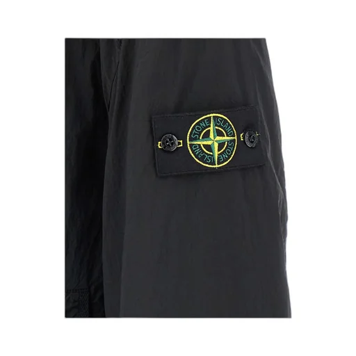 Stone Island Logo Patch Zipped Bomber Jacket
