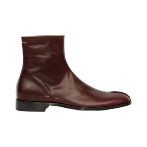 Mm6 Maison Margiela Round Toe Ankle Boots