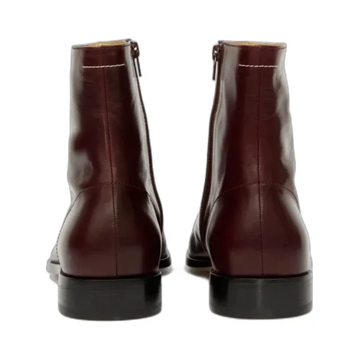 Mm6 Maison Margiela Round Toe Ankle Boots