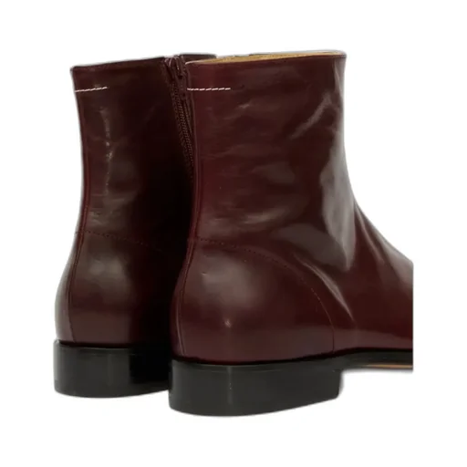 Mm6 Maison Margiela Round Toe Ankle Boots
