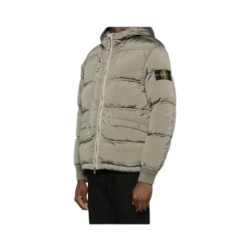 Stone Island Logo Patch Zip-Up Jacket