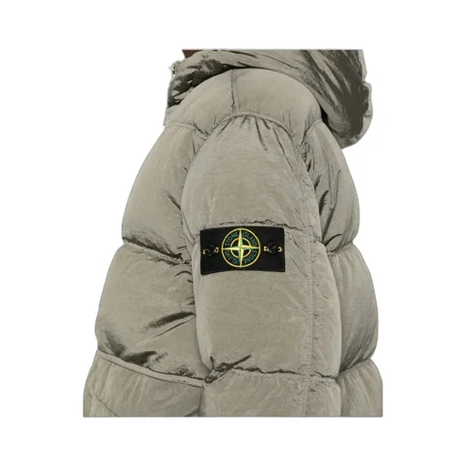 Stone Island Logo Patch Zip-Up Jacket