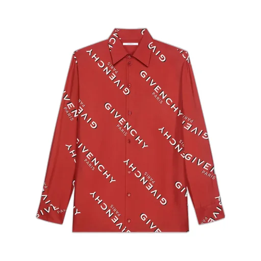 Givenchy Logo Printed Long-Sleeve Shirt