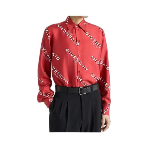 Givenchy Logo Printed Long-Sleeve Shirt