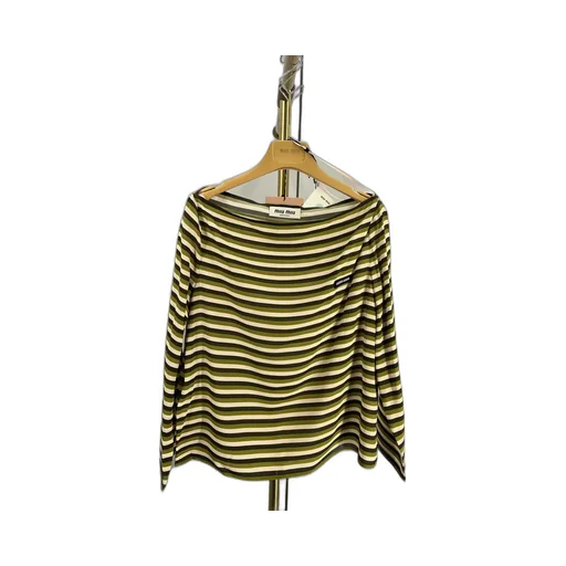 Striped Logo-Patch T-Shirt