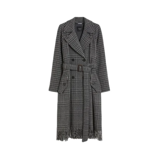 Weekend Max Mara Carpi Houndstooth Double-Breasted Coat