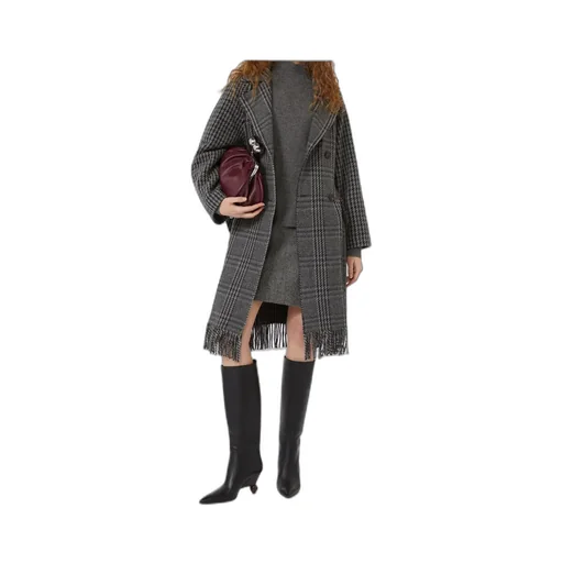 Weekend Max Mara Carpi Houndstooth Double-Breasted Coat